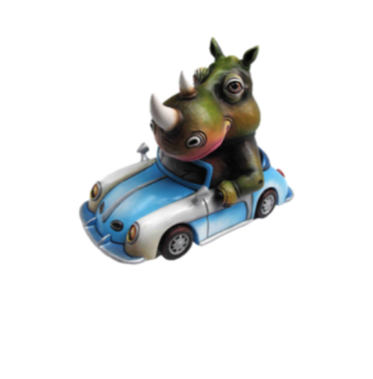 Carlos and Albert Rhino in Car - Joyride